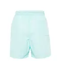 Calvin Klein logo-patch swim shorts - Blue