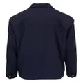 Kiton concealed-fastening shirt jacket - Blue
