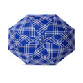 Burberry checked folding umbrella - Blue