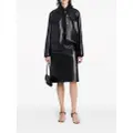 Proenza Schouler Roos button-up leather jacket - Black