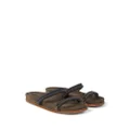 Brunello Cucinelli beaded suede sandals - Brown
