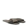 Brunello Cucinelli Monili-embellished suede sandals - Grey