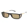 Dunhill Rollagas Spoiler square-frame sunglasses - Black