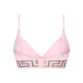 Versace Greca-underband jersey triangle bra - Pink