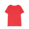 K Way Kids logo-patch cotton T-shirt - Red