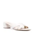 Casadei Emily Viky 50mm leather sandals - Neutrals