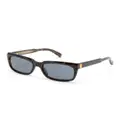 Dunhill rectangle-frame sunglasses - Brown