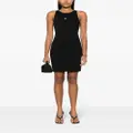 Calvin Klein logo-print mini dress - Black