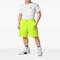 Philipp Plein logo-embossed track shorts - Yellow