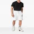 Philipp Plein logo-embossed track shorts - White
