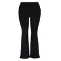 Veronica Beard Orion crepe flared trousers - Black