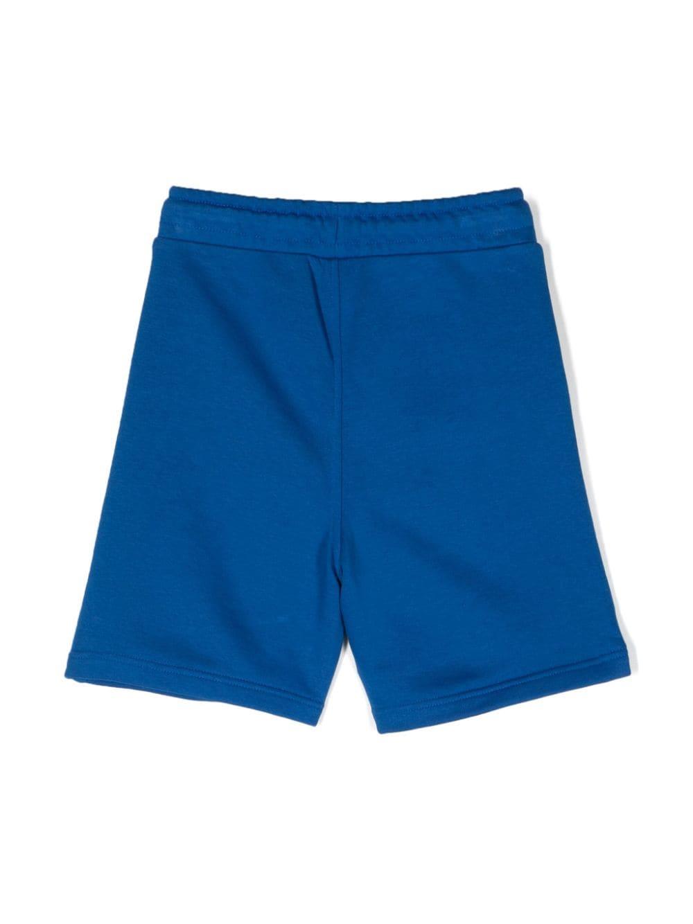 BOSS Kidswear logo-print track shorts - Blue