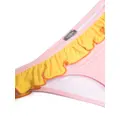 Il Gufo ruffled crossover-strap bikini - Pink