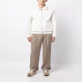 Brunello Cucinelli spread-collar zip-up jacket - White