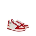 Ferragamo panelled leather sneakers - Red