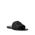 Philipp Plein crocodile-embossed leather sandals - Black