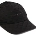 Emporio Armani logo print cap - Black