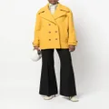 Rochas double-breasted coat - Yellow