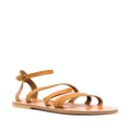 K. Jacques strappy flat leather sandals - Neutrals
