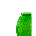 Lalique Plumes large crystal vase (26,5cm) - Green