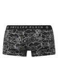Philipp Plein Skull-print boxers - Black