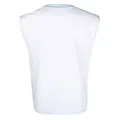Moschino logo-print cotton tank top - White