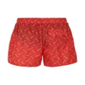 Bally logo-print swim shorts - Red