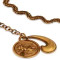 ETRO logo-charm chain necklace - Gold