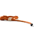 Miu Miu logo-charm rope bracelet - Orange