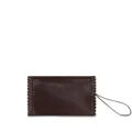ETRO medium braided leather clutch bag - Brown