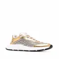 Versace crystal-embellished low-top sneakers - Gold
