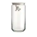 Alessi set-of-three glass jars - White
