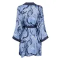 Marlies Dekkers Cache Coeur paisley-print robe - Blue