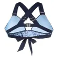 Marlies Dekkers Cache Coeur paisley-print bralette bikini top - Blue