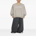 Dolce & Gabbana logo-print round-neck sweatshirt - Neutrals