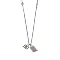 Dolce & Gabbana logo-plaque dog-tag necklace - Silver