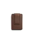 Shinola money-clip leather wallet - Brown
