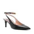 Moschino 80mm leather pumps - Black