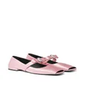Versace Gianni Ribbon ballerina shoes - Pink