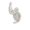 Balmain Swallow rhinestone-embellished brooch - Silver