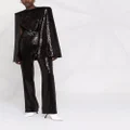 Karl Lagerfeld sequinned cape jumpsuit - Black