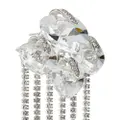 Jimmy Choo heart crystal drop earrings - Silver