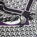 Lanvin x Future eagle-print silk scarf - Black