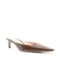 Gianvito Rossi Lindsay 55mm leather mules - Brown