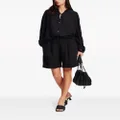 Karl Lagerfeld tailored linen-blend shorts - Black
