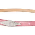 Jimmy Choo diamond-clasp leather belt - Pink