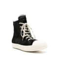 Rick Owens leather high-top sneakers - Black