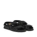 Miu Miu matelassé leather sandals - Black