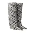 Jimmy Choo Blake 85mm check-pattern boots - Grey