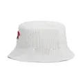 Marni logo-embroidered cotton bucket hat - White